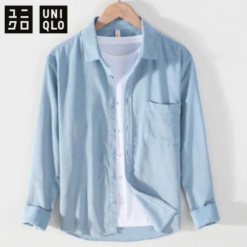 Jual Kemeja Uniqlo Lengan Panjang Casual Kemeja Uniqlo Polos Shopee Indonesia