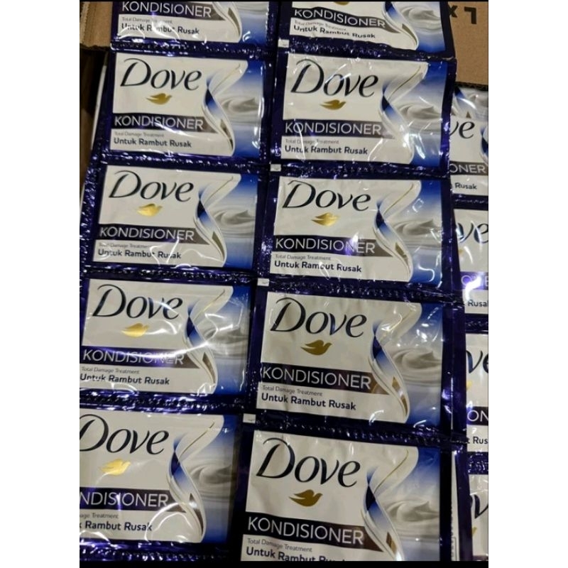 Jual Dove conditioner untuk rambut rusak 9 ml x 12 pcs Shopee Indonesia