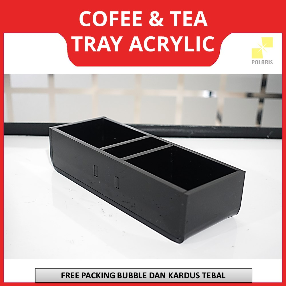 Jual COFFEE & TEA SACHET TRAY ACRYLIC FOR HOTEL AKRILIK TEMPAT TEH