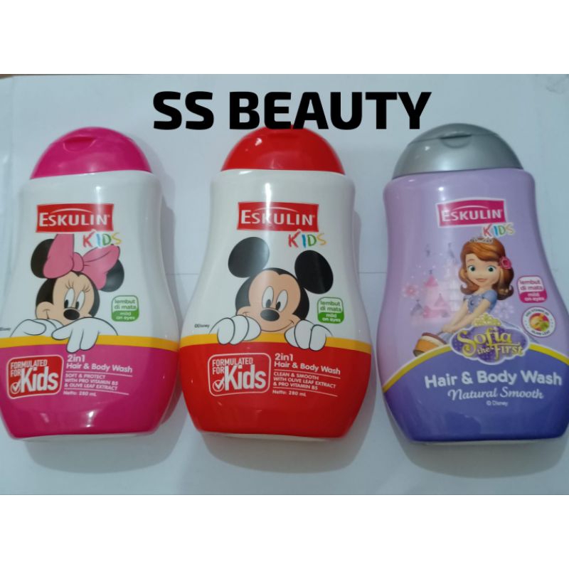 Jual Eskulin Kids 2in1 Hair & Body Wash 280ml | Shopee Indonesia