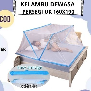 Jual Yuhuuu Terbaru Kelambu Kotak Lipat Ukuran X Cm Kelambu Tidur Anti Nyamuk Kelambu