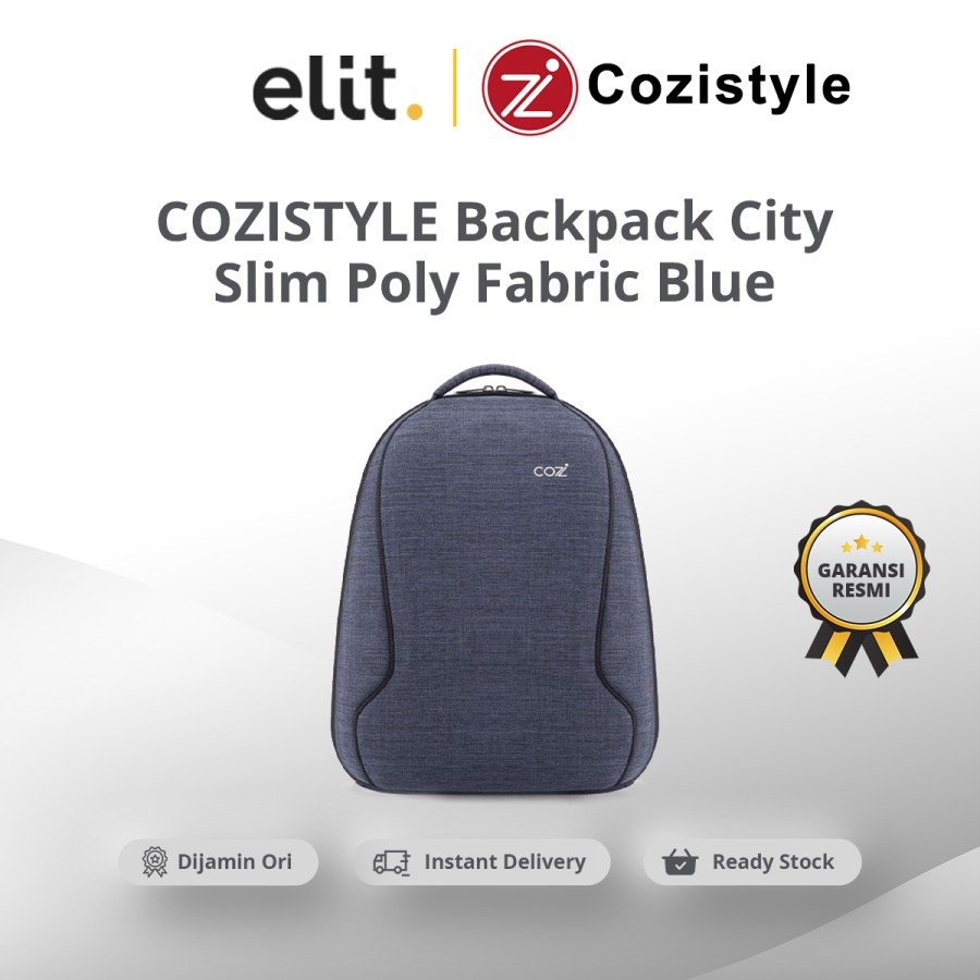 Jual COZISTYLE Backpack Slim City Poly Fabric Dark Blue Shopee