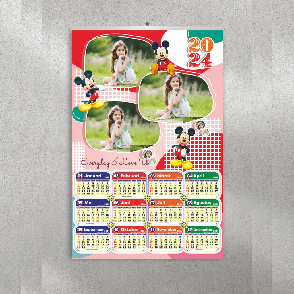 Jual Kalender Dinding Custom Cetak Kalender Murah 2024 Shopee Indonesia 7987