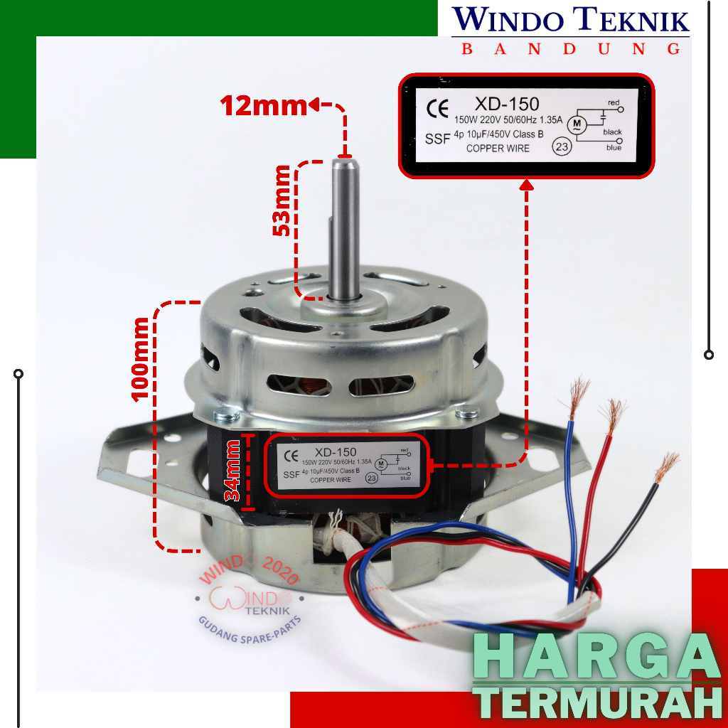 Jual Dinamo Mesin Cuci Outomatic Tabung Gulungan Tembaga Dinamo Wash Motor Pencuci