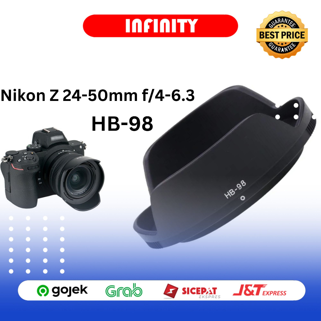 Jual Lens Hood HB98 Lensa Nikon Z S 2450mm F46.3 Z50 Lens 2450 mm