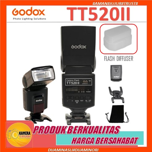 Jual Flash Godox TT520II TT520 II Thinklite Camera Speedlite Plus ...
