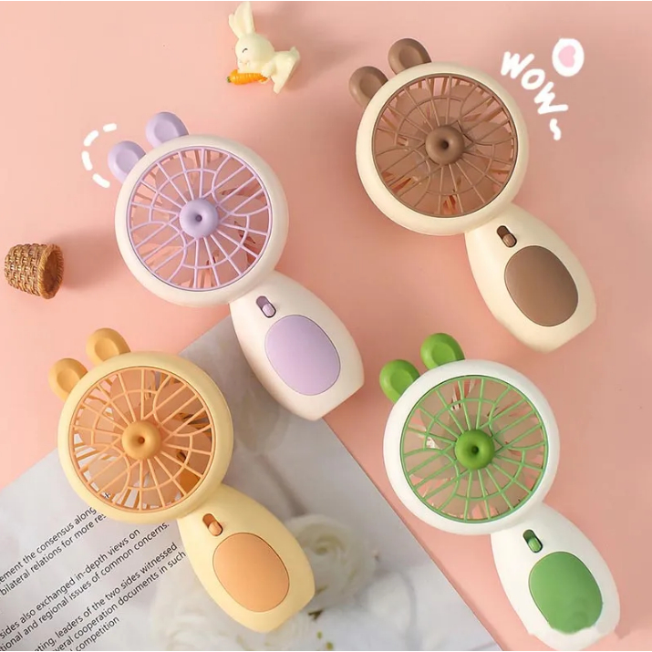 Jual Kipas angin mini usb cute rabbit fan with lights | Shopee Indonesia