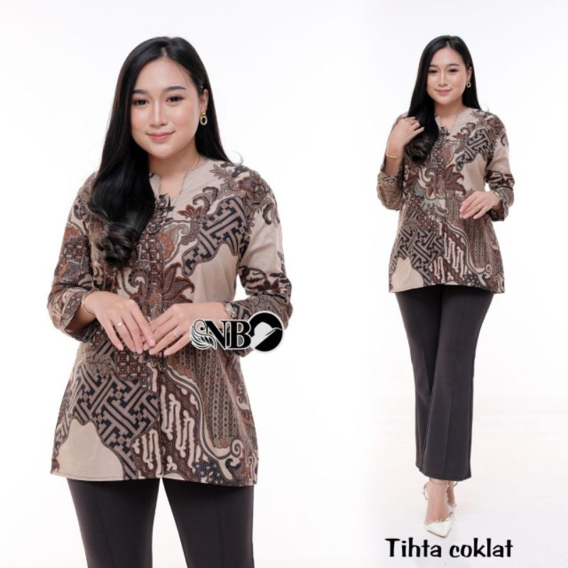 Jual Batik Wanita / Baju Batik Wanita / Atasan Blouse Batik Wanita ...