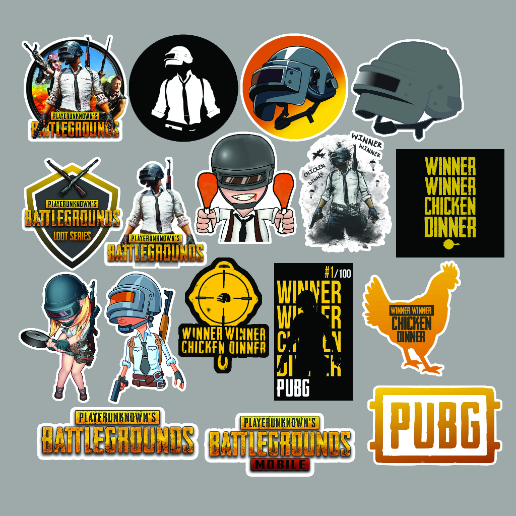 Jual Sticker PUBG | Sticker Game | PUBG Mobile | Stiker Pack | Shopee ...