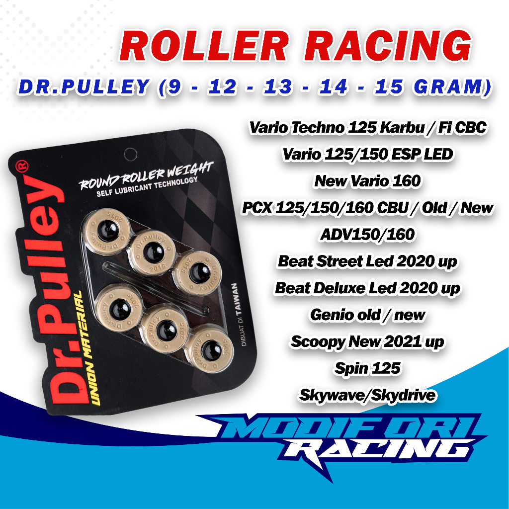 Jual Roller Racing Vario 150 Vario 125 Roller dr pulley PCX ADV 150 ...