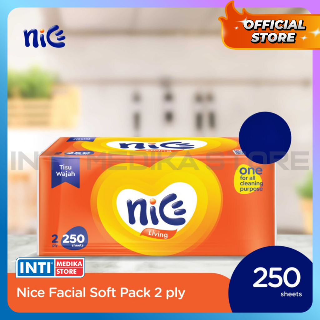 Jual NICE Facial Tissue 2 Ply 250 Sheets Tisu Wajah Nice Shopee