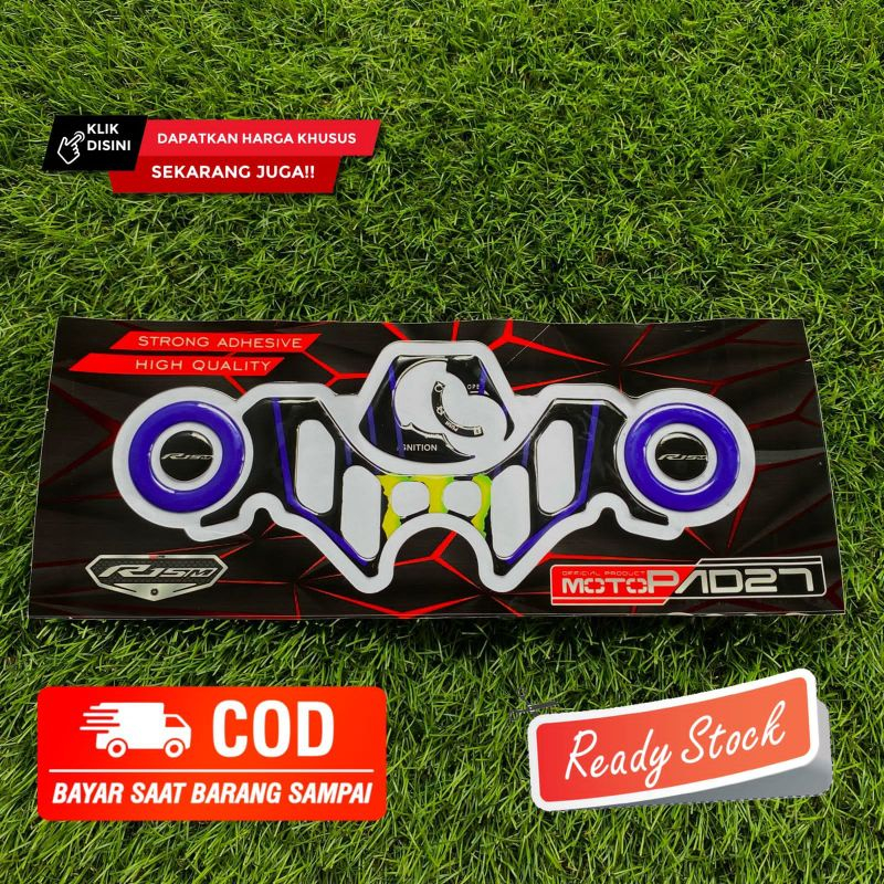 Jual Stiker Timbul Carbon Protector Pad Triple Clamp Segitiga R V Shopee Indonesia