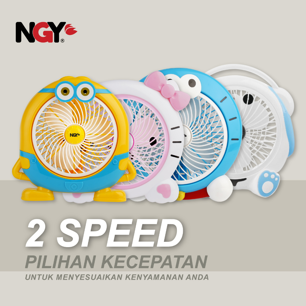 Jual Nagoya Kipas Angin Karakter Kecil 10 in 1 Portable Mini Box Fan ...