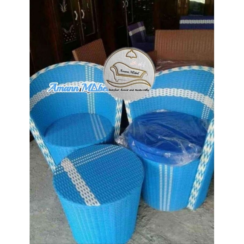 Jual Kursi Teras Depan Rumah Santai Rattan Sintetis Model Kursi Teras