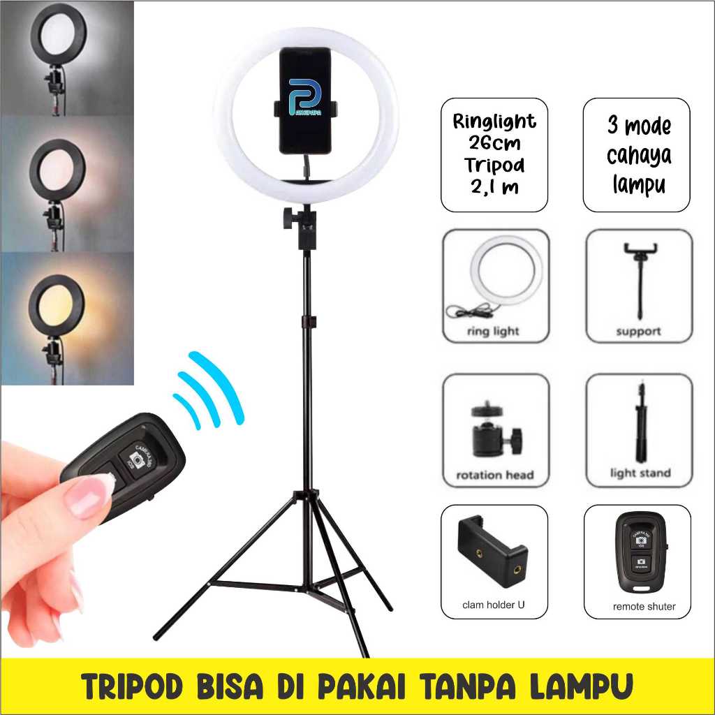 Jual Paket Selfie Paket Tiktok Mixio Ring Light Cm Light Stand Tripod M Selfie Livestreamer