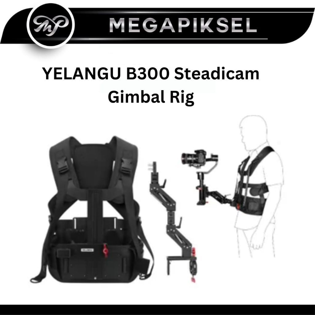 Jual YELANGU B300 Steadicam Gimbal Rig for Electronic 3-Axis Gimbal ...
