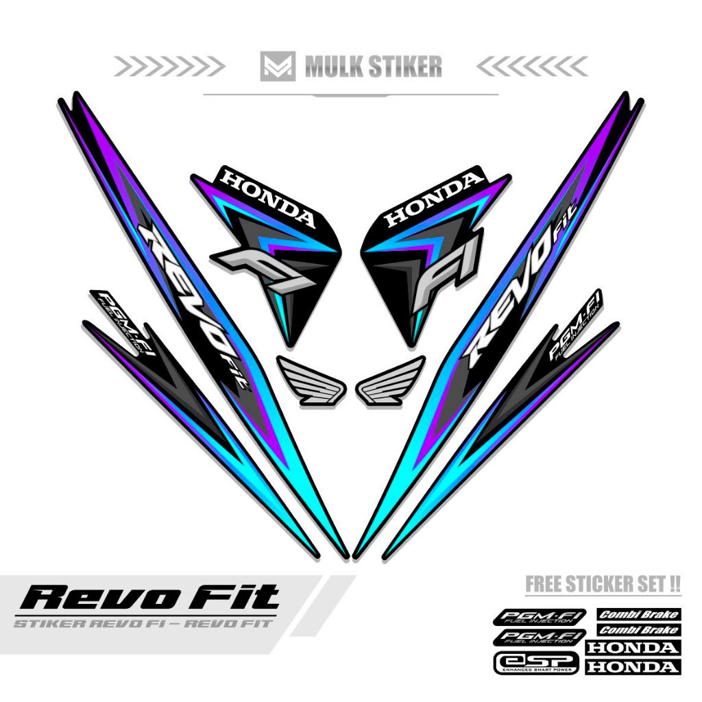 Jual STRIPING REVO FIT MOTIF 11 / FI / STIKER REVO FIT / STICKER REVO ...