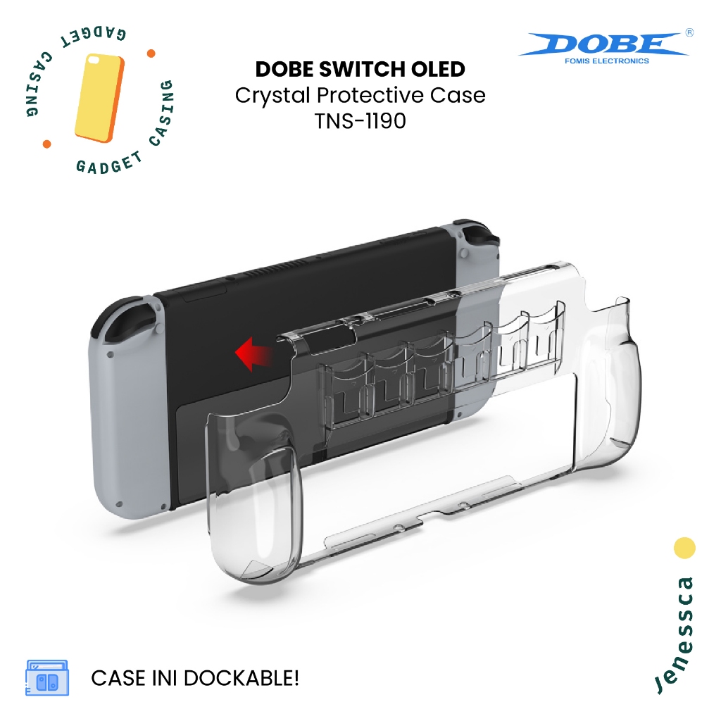 Jual DOBE Nintendo Switch OLED Case Transparent dengan Game Card ...