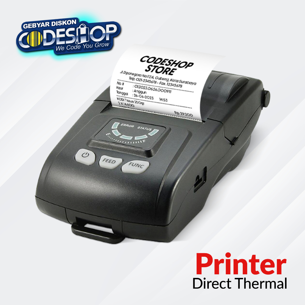 Jual Codesoft HPM-200E Mobile Printer Kasir Direct Thermal Cetak Struk ...