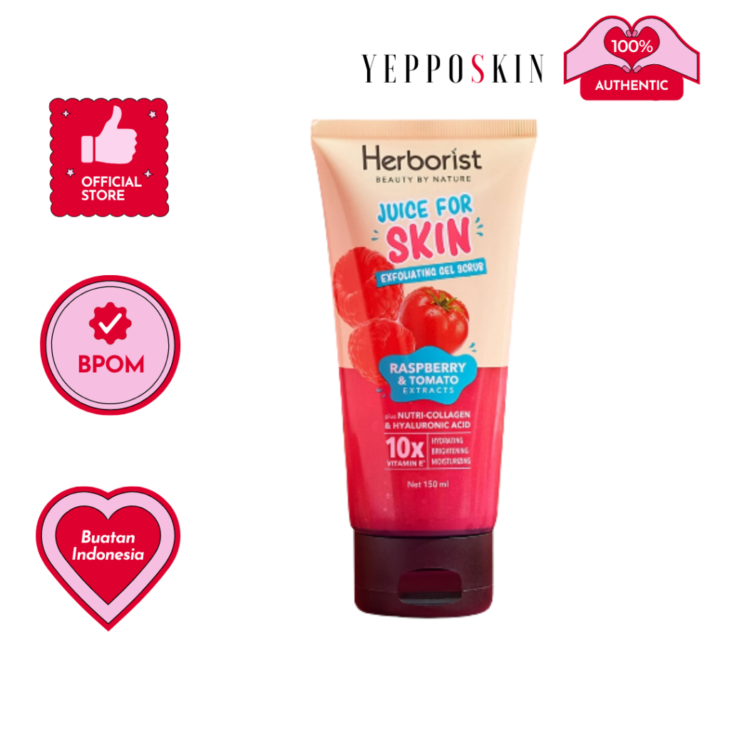 Jual Herborist Juice For Skin Exfoliating Gel Scrub 150ml Shopee