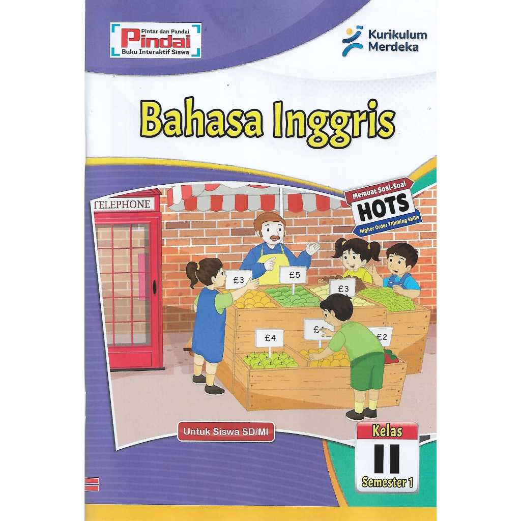 Jual Buku LKS Bahasa Inggris Kelas 2 SD/MI kurikulum Merdeka Semester 1 ...