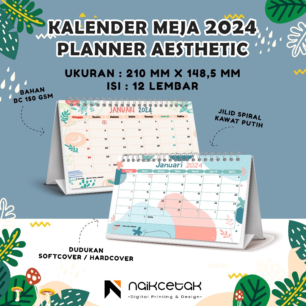 Jual 2025 KALENDER MEJA PLANNER MONTHLY AESTHETIC 2025 | Shopee Indonesia