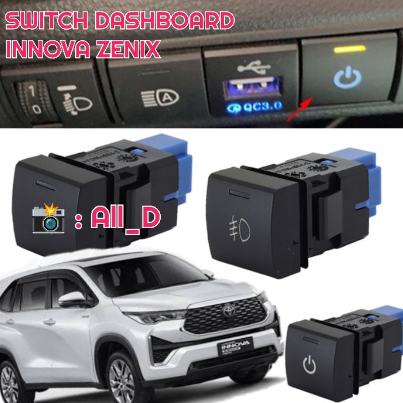 Jual SWITCH DASHBOARD INNOVA ZENIX Saklar Tambahan Tombol Kotak Toyota ...