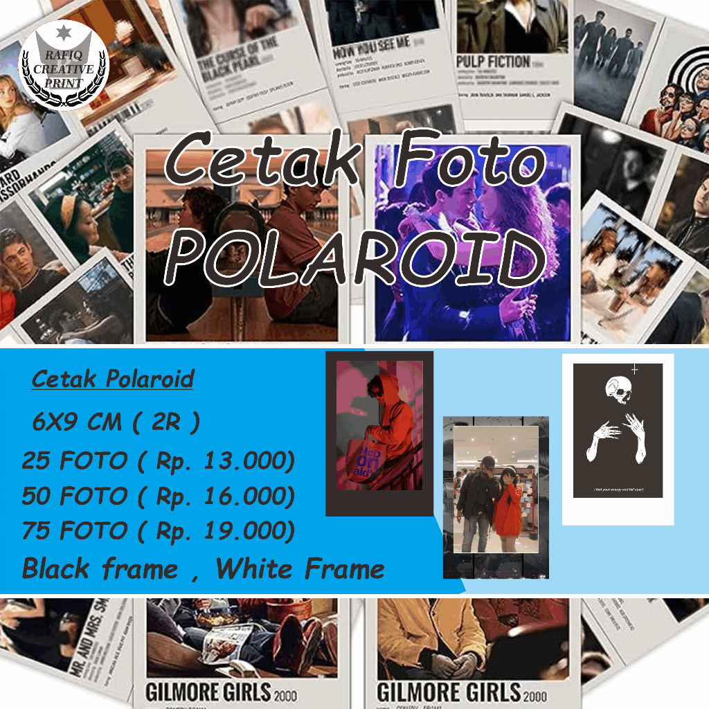 Jual Cetak Foto 2r Paket 255075 Ala Polaroid Bisa Hitam And Putih Shopee Indonesia 7071