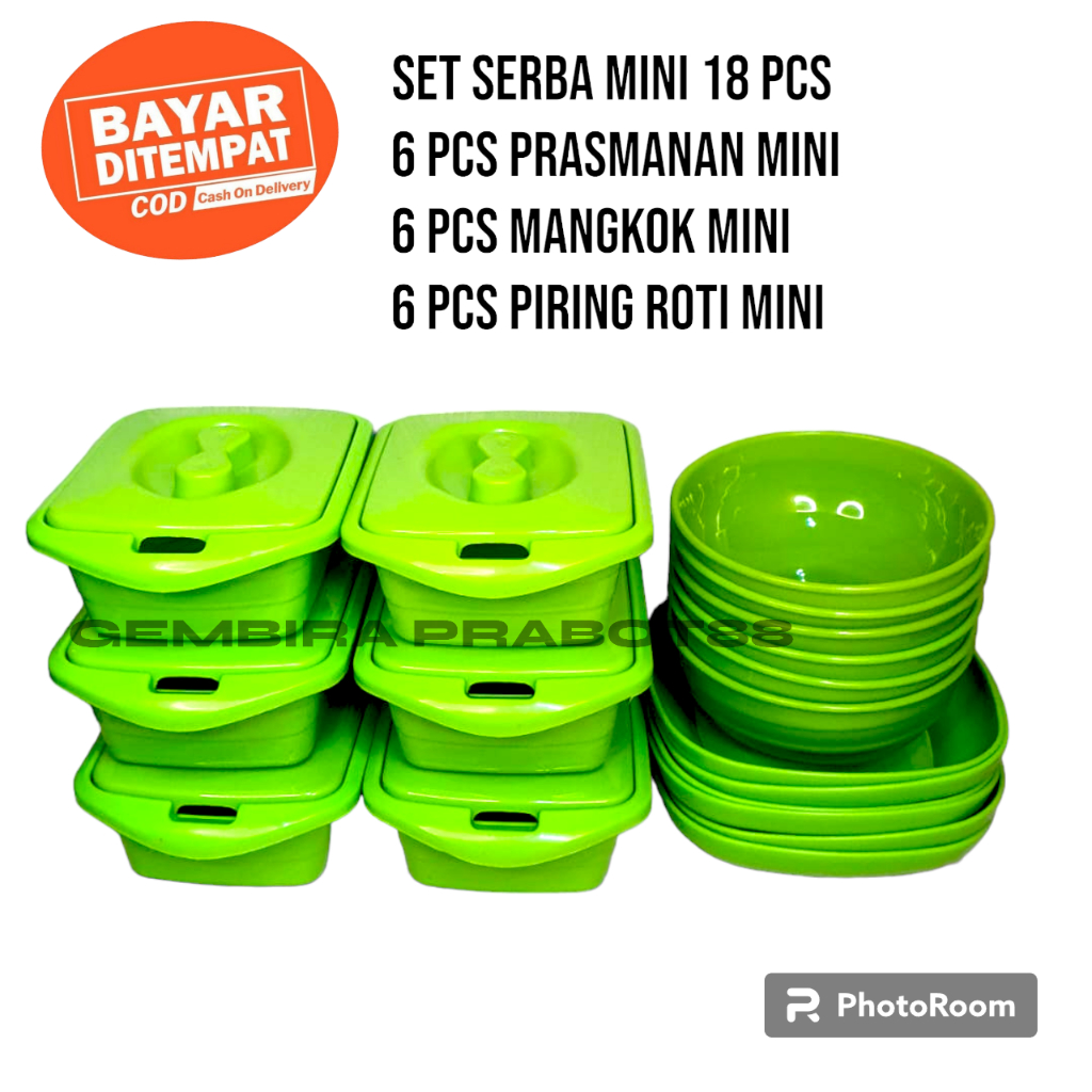 Jual Cod Set Pcs Prasmanan Mini Pcs Mangkok Mini Pcs Dan Piring Roti Mini Pcs Plastik