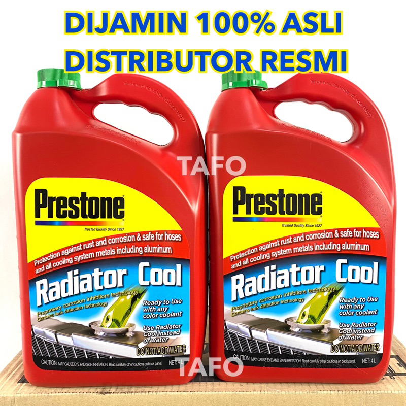 Jual AIR RADIATOR COOLANT PRESTONE HIJAU GALON 4 LITER Shopee Indonesia