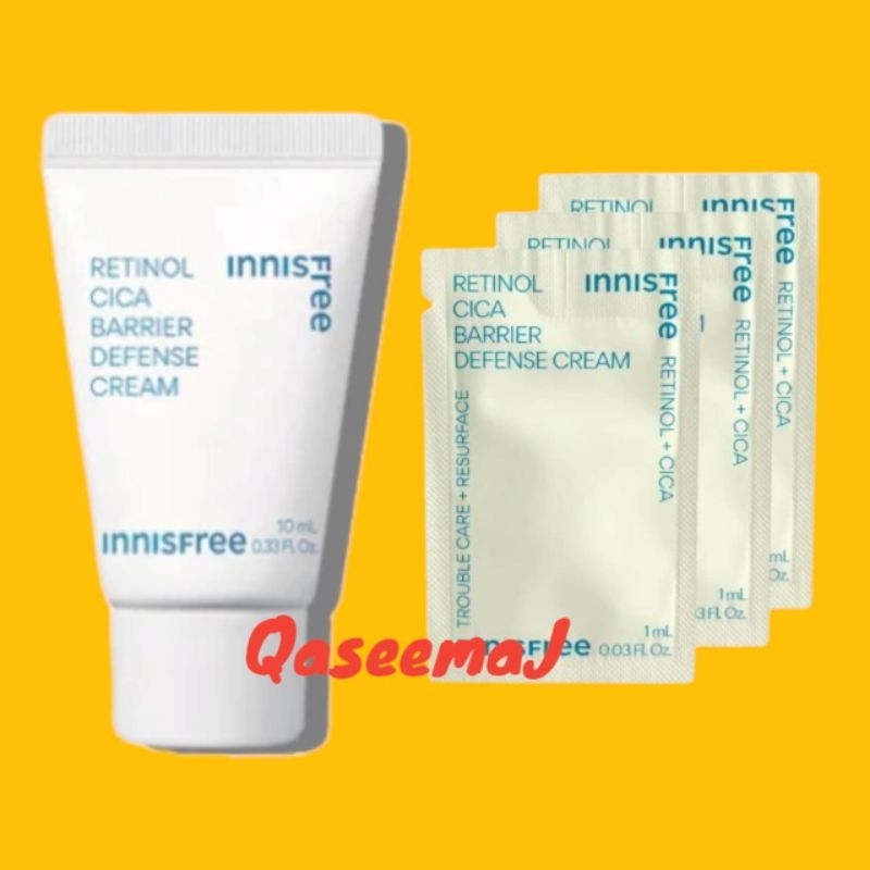 Jual Innisfree Retinol Cica Barrier Defense Cream 10ml dan 1ml sample ...