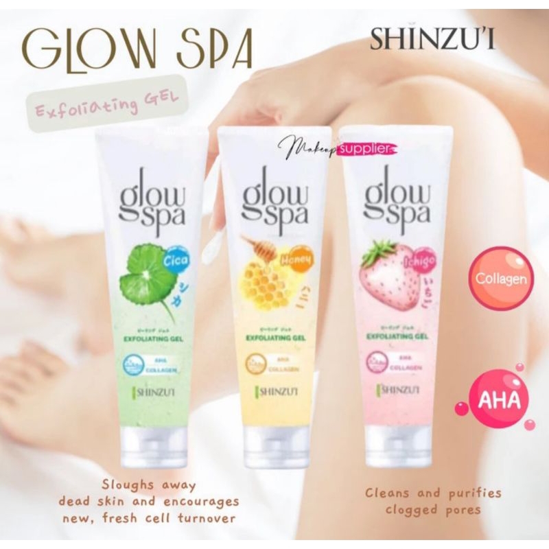 Jual Glow spa exfoliating gel by shinzu'i Shopee Indonesia