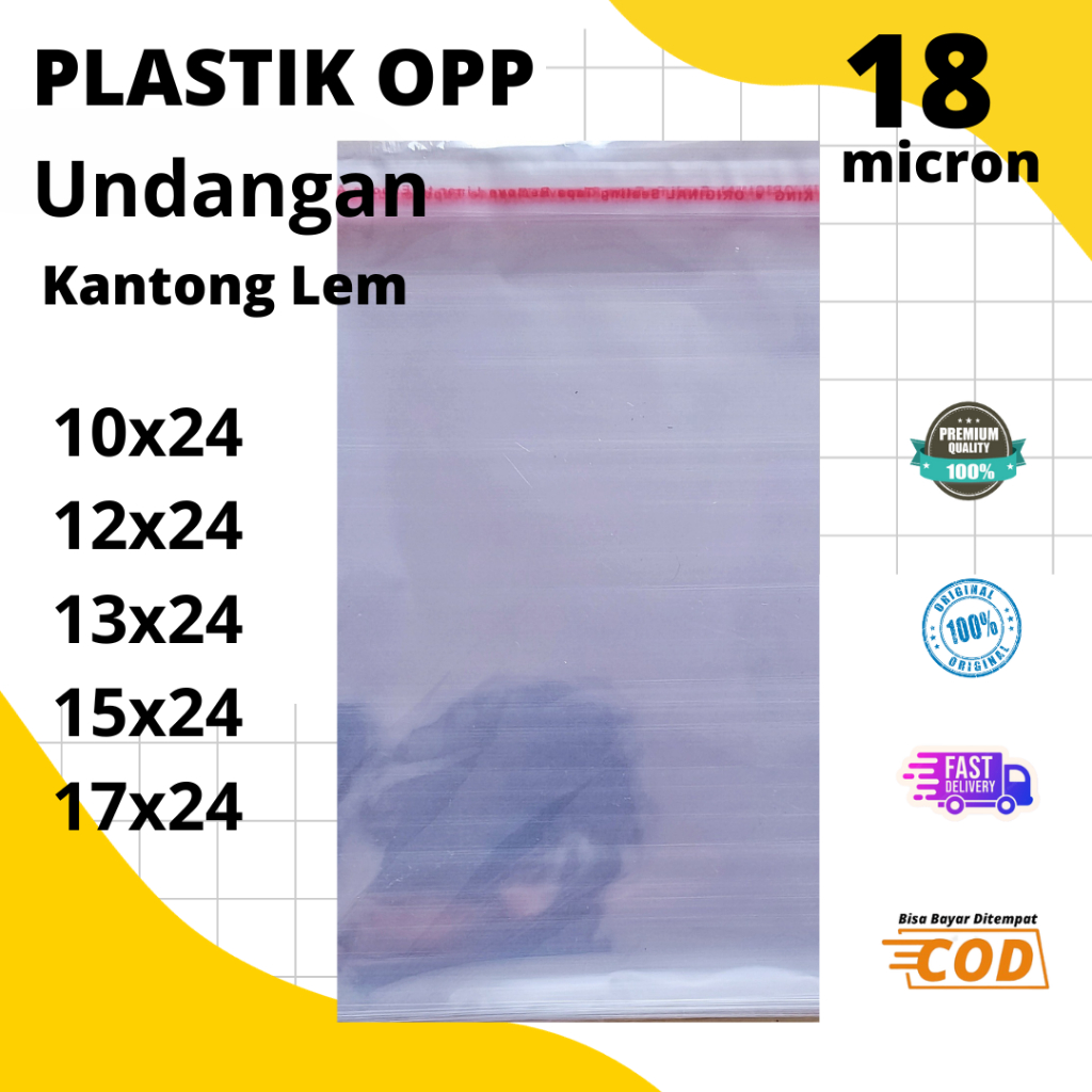 Jual Plastik Opp Lem Undangan dengan Perekat Seal Lem Opp Undangan ...