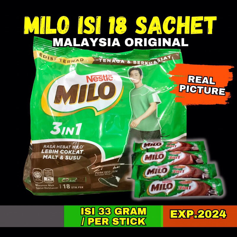 Jual Milo 3 In One Sachet Isi 18 Pcsstick Original Malaysia Exp 2024 Shopee Indonesia 1094