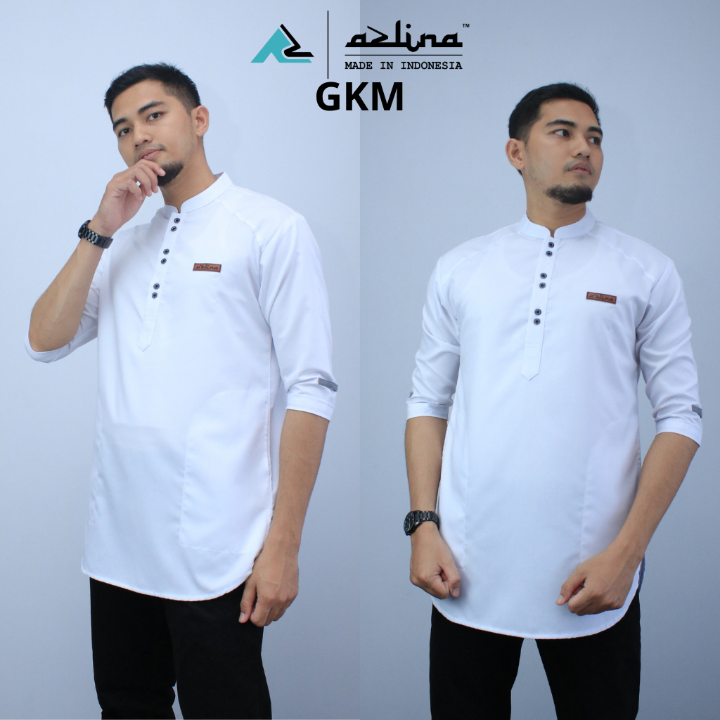 Jual KOKO KURTA DEWASA Fashion Muslim Baju Koko Pria Model Kurta Lengan 3 4 Polos Premium