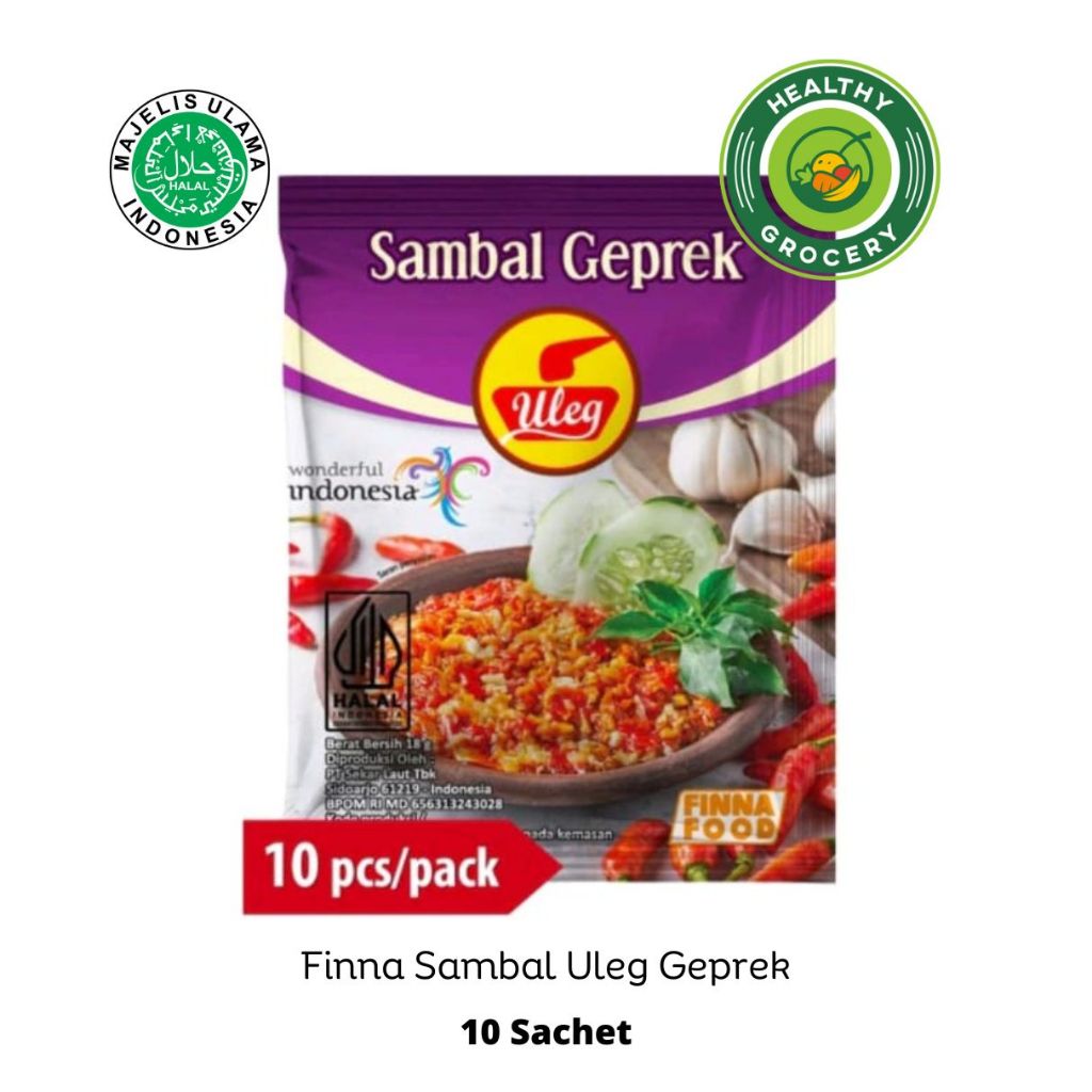 Jual Finna Sambal Uleg All Varian 10 Sachet Finna Sambel Geprek Udang