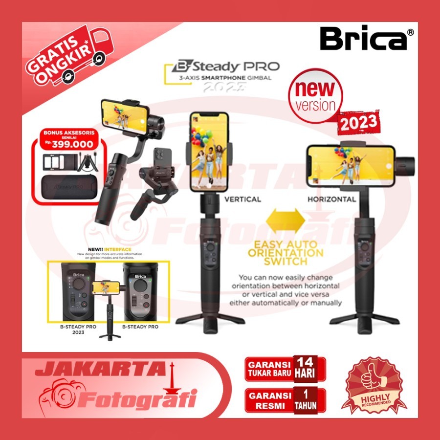 Jual Brica B-Steady PRO 2023 - BSteady PRO - Gimbal 3-Axis Stabilizer ...