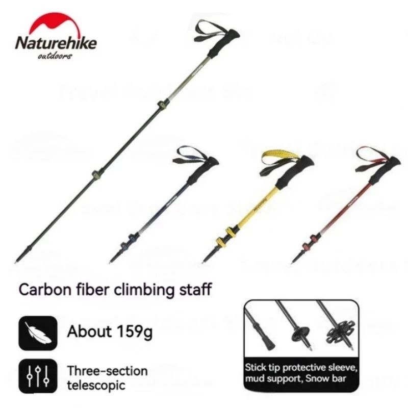 Jual TREKKING POLE NATUREHIKE CNK2300DS010 FOLDING WALKING STICK POLE 3