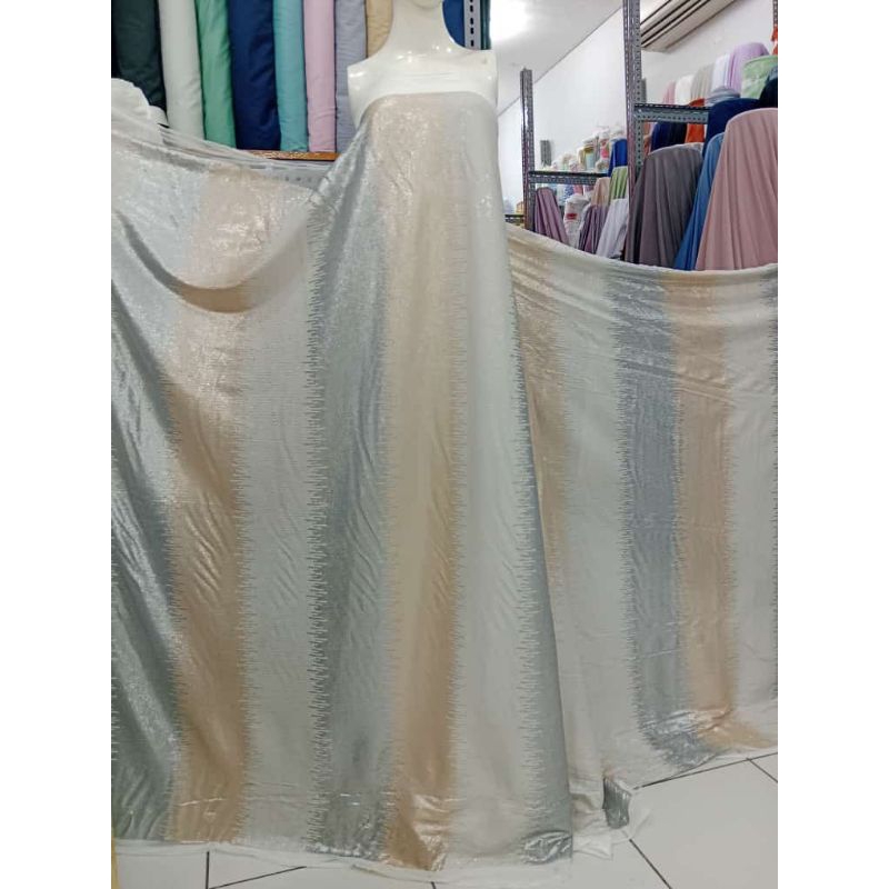 Jual Bahan Kain Tile Full Sequin Seribu Payet Gradasi Artis Terkini