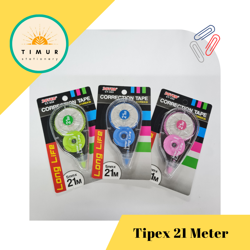 Jual Correction Tape Tipex Kertas Joyko Ct Meter Per Pc