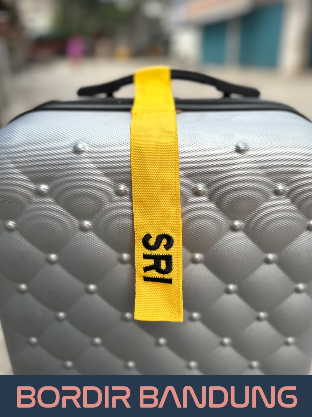 Jual Gantungan Penanda Nama Koper Bag Tag Bordir Warna Custom Besar