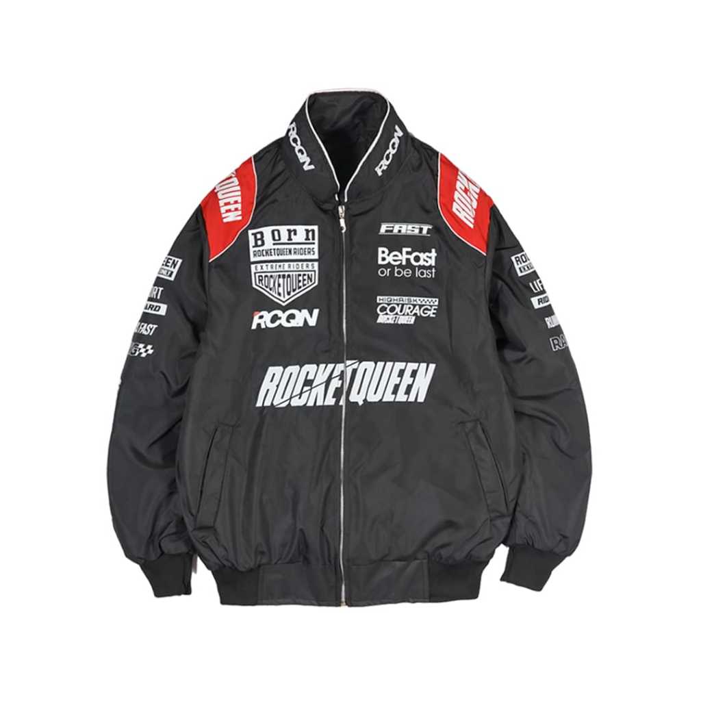 Jual Gns Nascar Jacket Black Veloc Rocket Queen | Shopee Indonesia