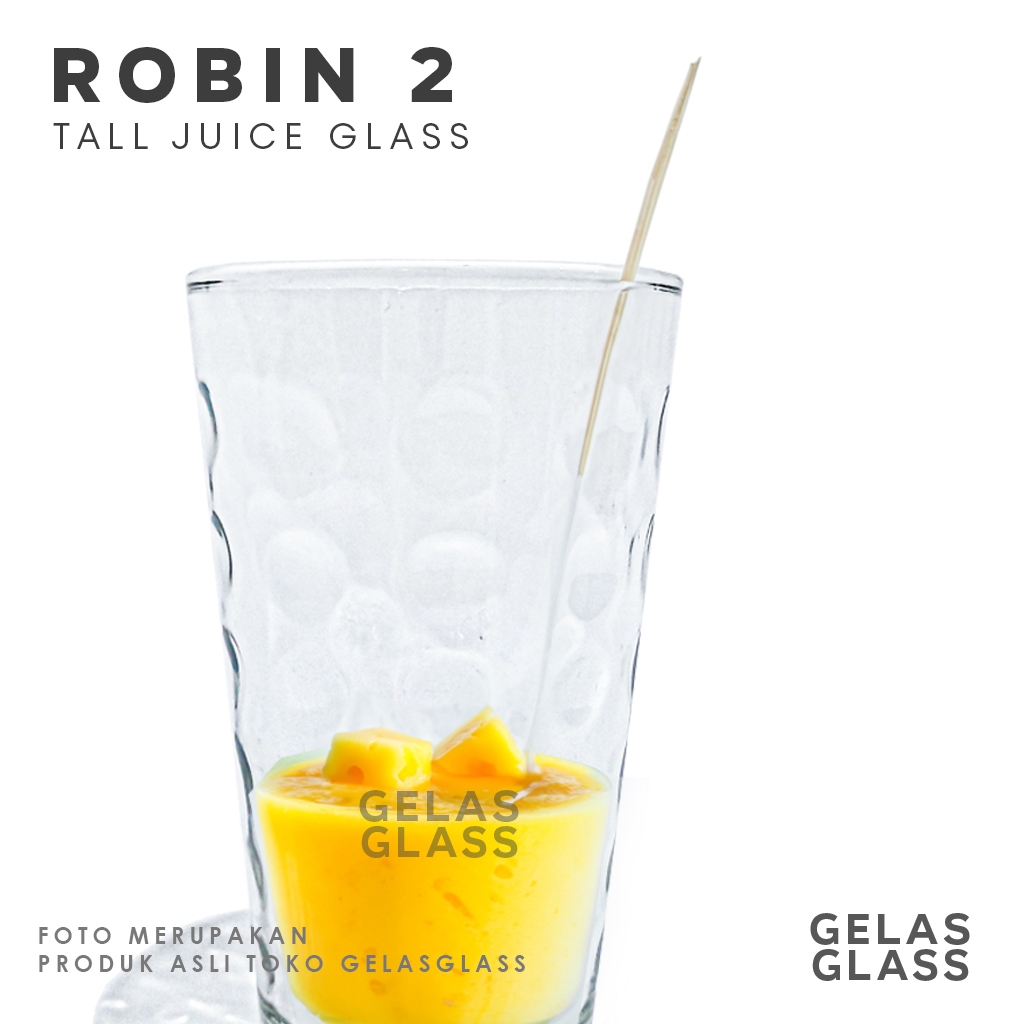 Jual Gelas Bening Motif Bubble Modern Minum Cup Kaca Teh Juice Jus Soft Drink Gelas Glass Robin 3866