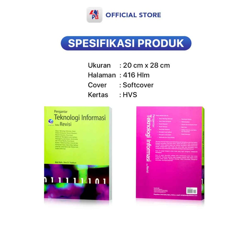 Jual Buku Pengantar Teknologi Informasi Edisi Revisi / Penerbit Andi ...