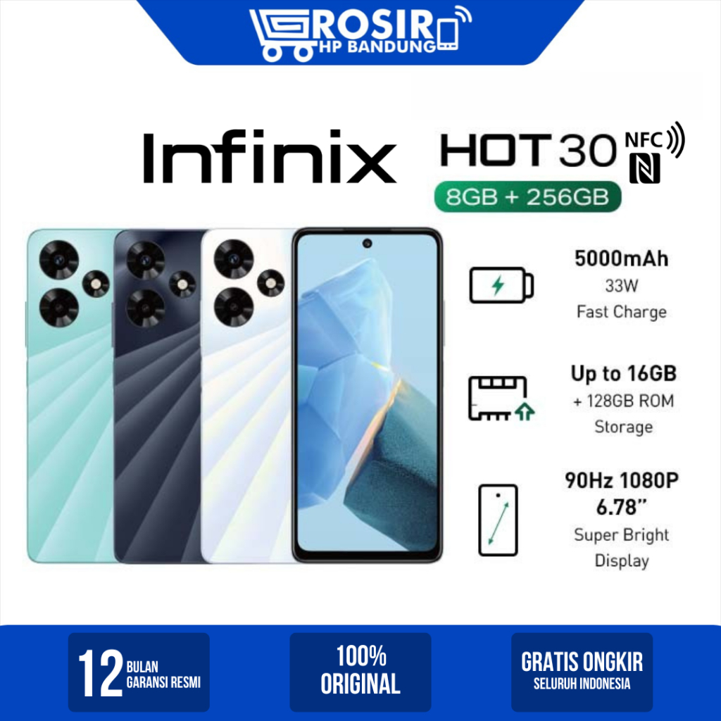 Jual Infinix Hot 30 8/256GB - Garansi Resmi | Shopee Indonesia