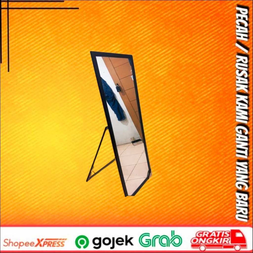 Jual Standing Mirror / Cermin Berdiri Bisa Digantung Ukuran 35 x 97 Cm