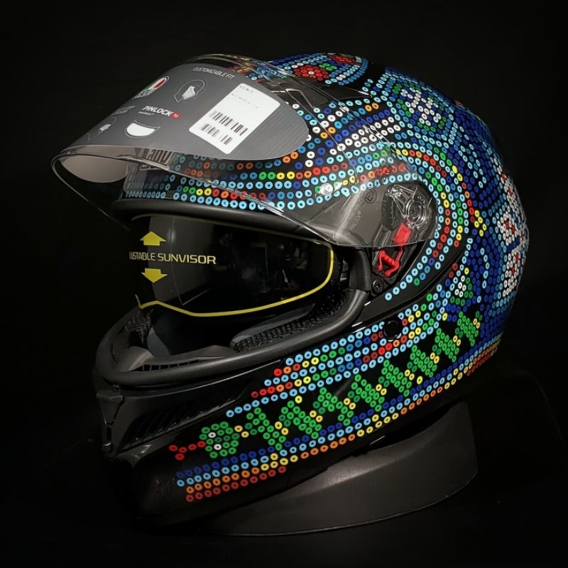 Visor Agv Orbyt Sun Moon 46 Jual Agv Valentino Rossi Harga Terbaik