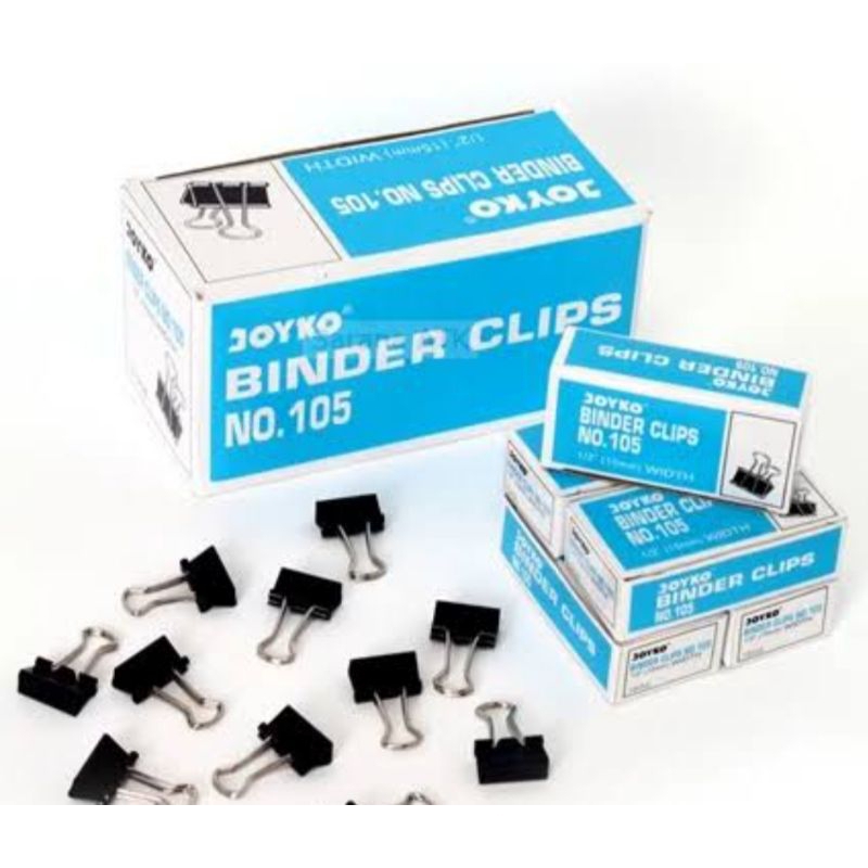 Jual Binder clips joyko 105 // penjepit kertas / joyko 105 1pak isi 12