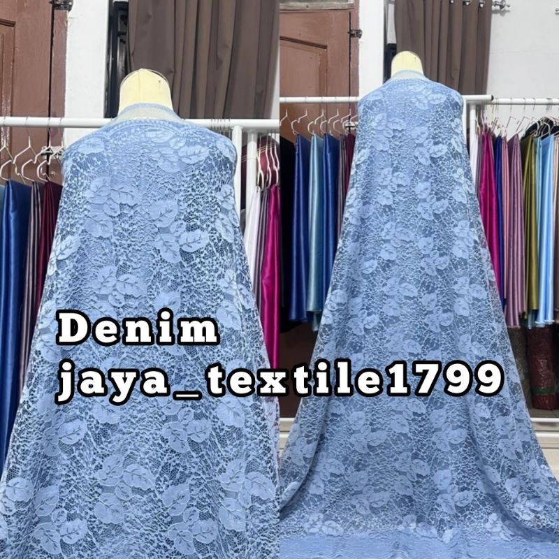 Jual Murah!!! Kain Brokat Non Gliter / Bahan Brokat Kebaya Meteran ...