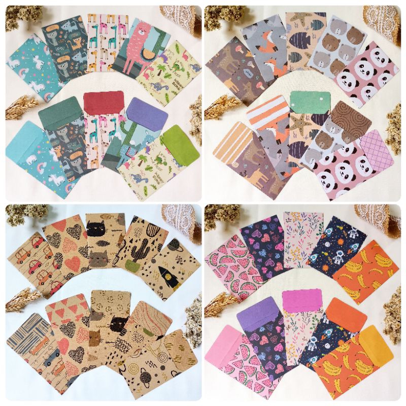 Jual [ 5pcs AMPLOP + STICKER ] LIMITED EDITION Amplop 2 motif luar ...